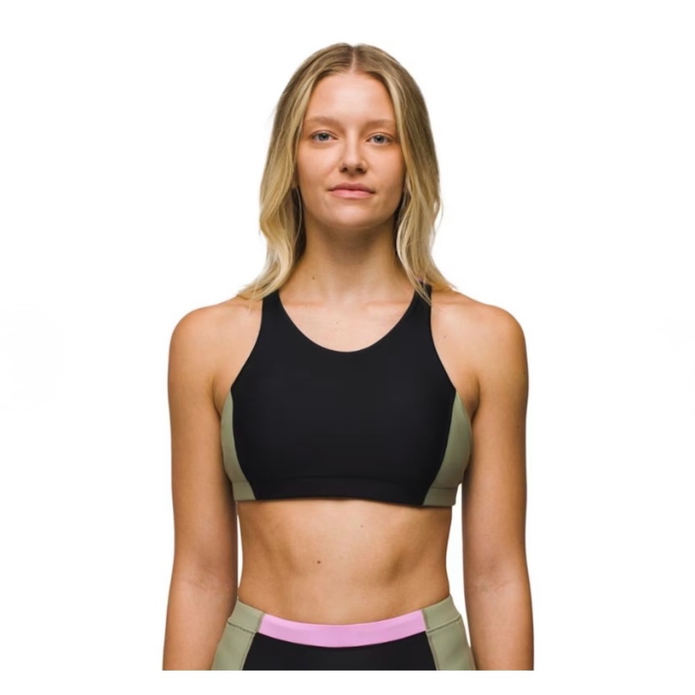 Baha Bound Swimsuit Top & 7” Shorts Size XS/S Black Colorblock NWT Athleisure - Picture 7 of 12